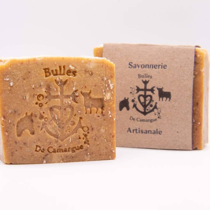 Camargue organic honey superfatted artisanal soap L'AVIEL for wholesale by Bulles De Camargue