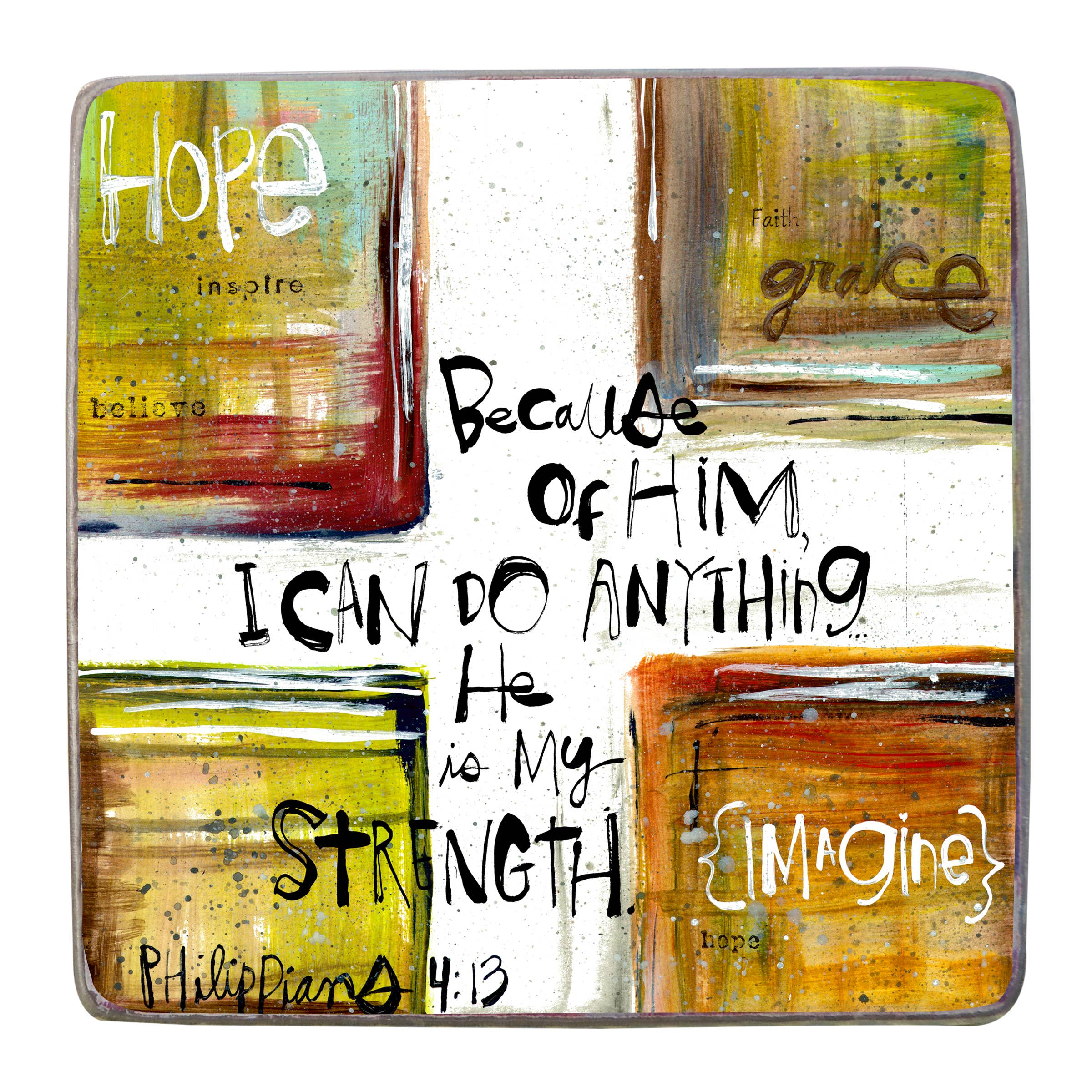 Abbey + CA Gift - Wholesale Plaque - Painted Stuff Artmetal Square Plaques3
