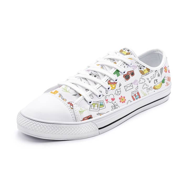 Doodle #3.1 Unisex Lage Canvas Schoenen voor wholesale door Oh Pote