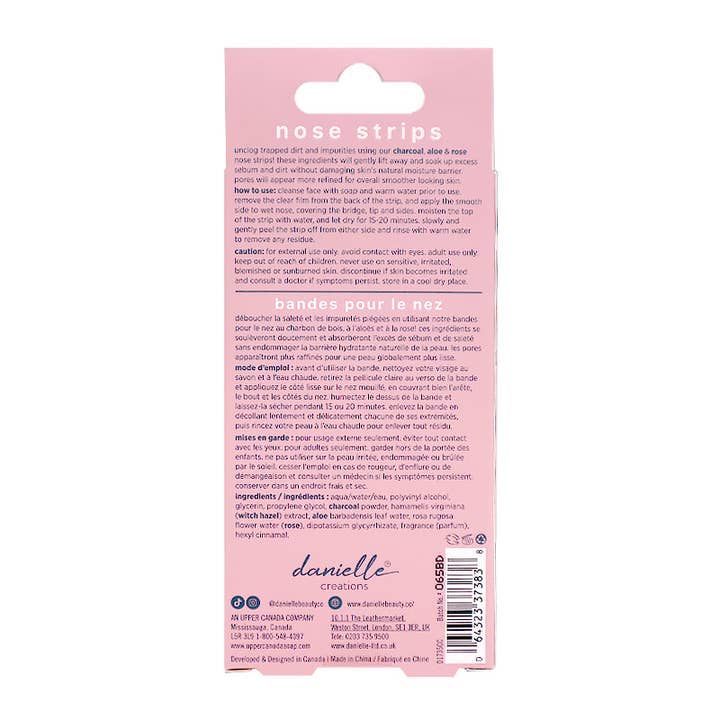 PINEAPPLE Beauty – Engroshandel Porerensestrip – Danielle Creations D1735CC Trækul Aloe 18 Næsestrimler - 63