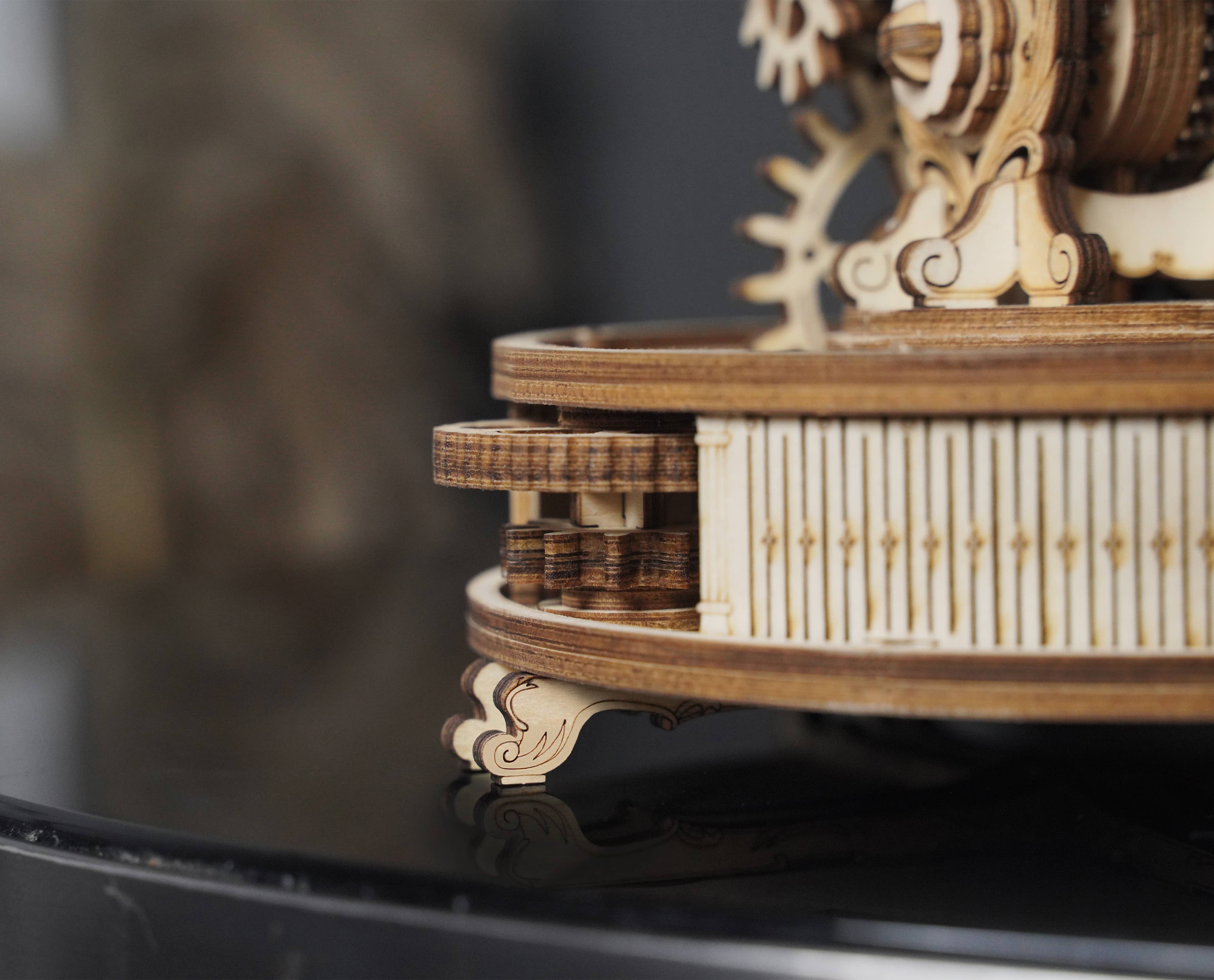 Robotime - Wholesale Doe-het-zelf-knutselset - ST003 Luminous Globe Rokr 3D houten puzzels Crafts Natural9