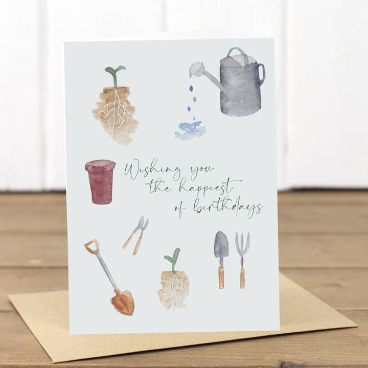 Yellowstone Art Boutique - Wholesale Birthday Card - Gardening Birthday Card