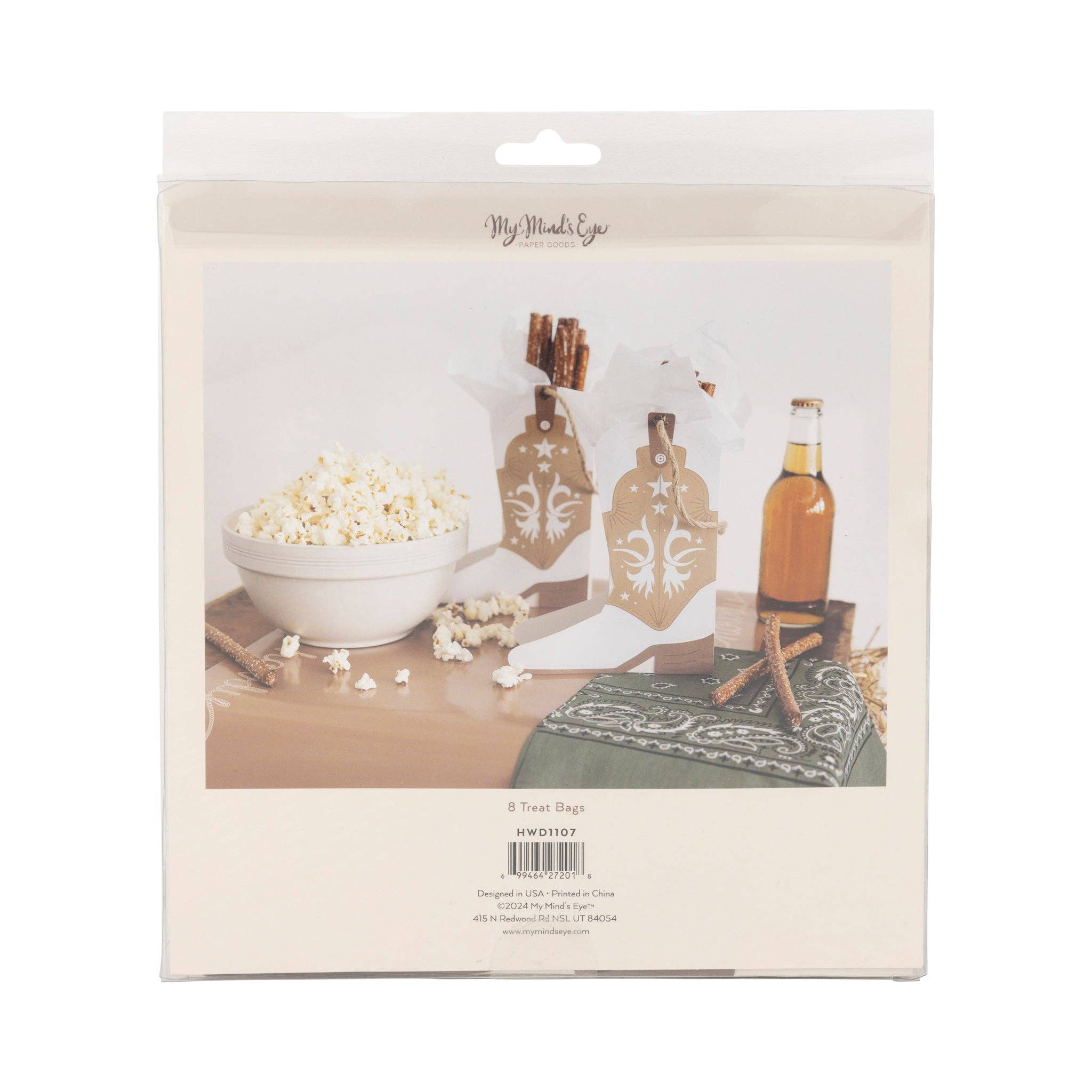 My Mind’s Eye - Vente Sachet cadeau/boîte cadeau pour invités - HWD1107 - Boîtes à friandises bottes de cowboy6