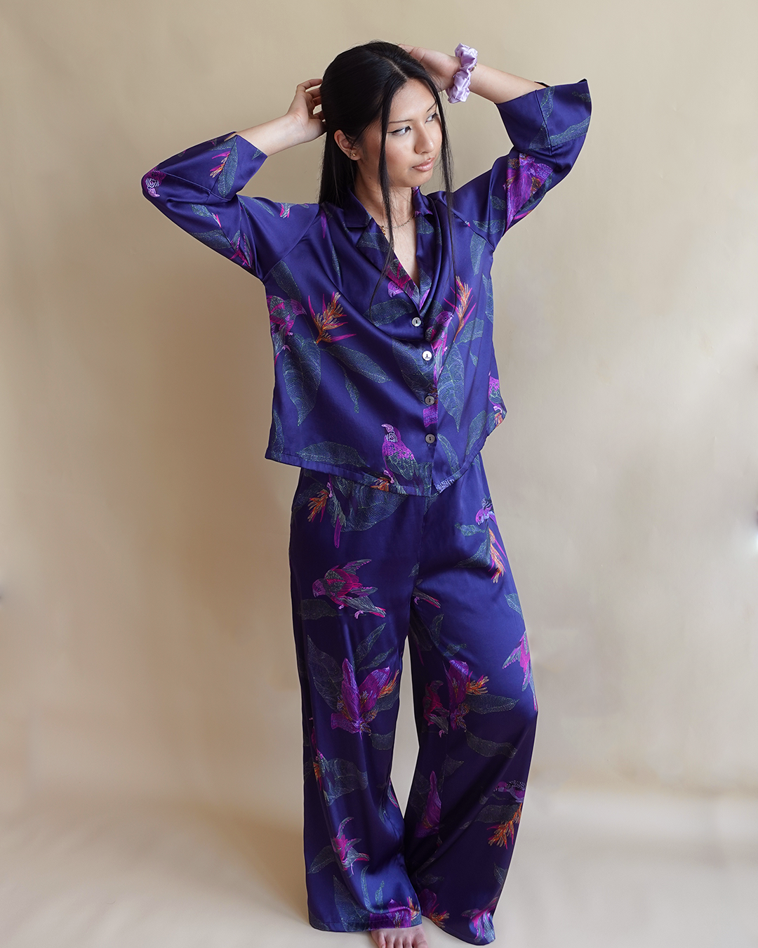 Venus and Gaia - Wholesale Sleepwear Set - Women's - Organic Silk Pajama Set - Ipanema2