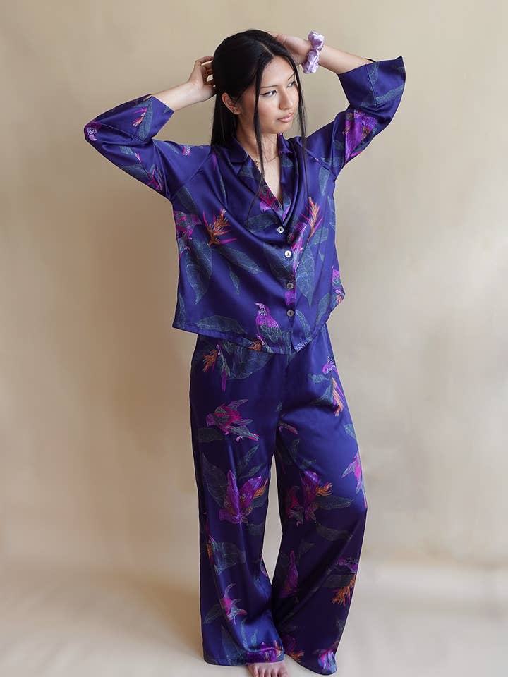 Venus and Gaia - Wholesale Sleepwear Set - Women's - Organic Silk Pajama Set - Ipanema2
