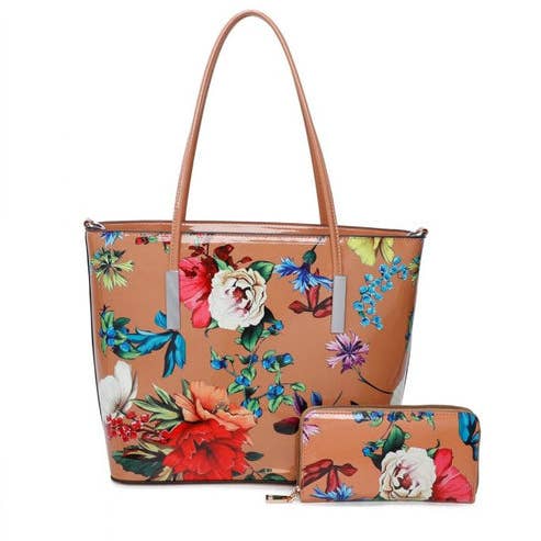 Ellas Trading - Vendita all'ingrosso Borsa tote - Donna - Borsa a Spalla Capiente con Design Floreale Vivace4