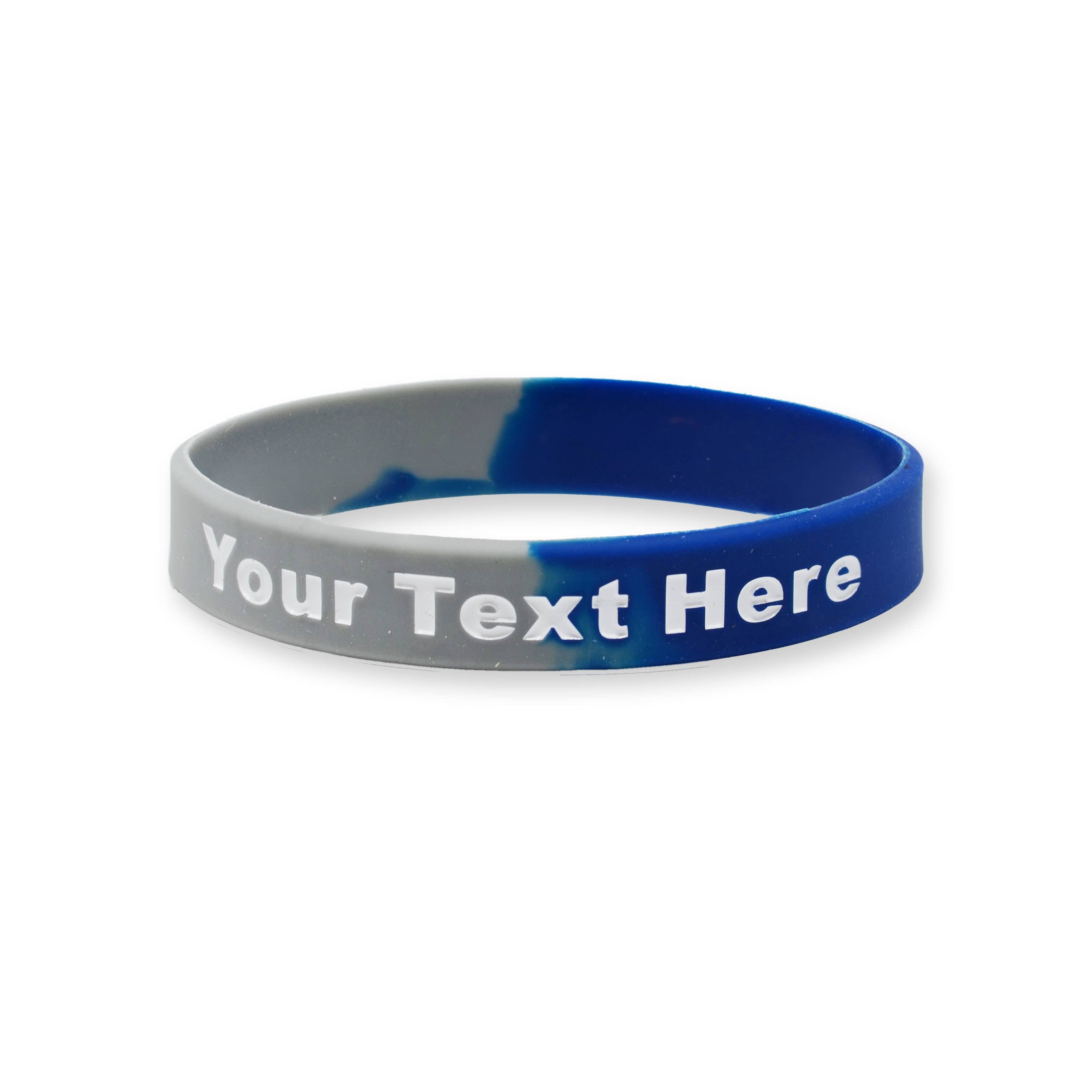 RapidWristbands – Engroshandel Armbånd - Unisex – 100 Pack - Split - Custom Ink Injected Silicone Armbånd37