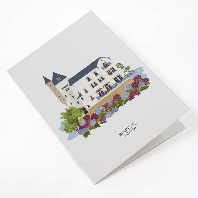 Maison Célestine - Venta al por mayor Tarjetas de felicitación - Mapa Biarritz, Villa Belza