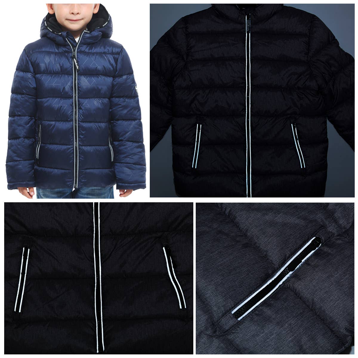 Rokka & Rolla - Wholesale Puffer Jacket - Kids - Boys' Heavy Winter Puffer Coat Bubble Jacket66