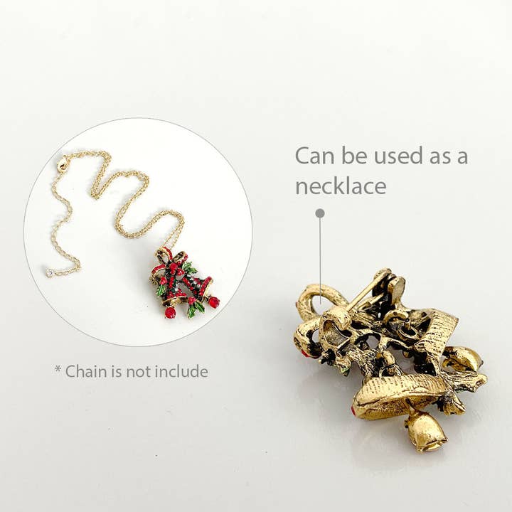 Wrapables.com - Wholesale Brooch - Wrapables Christmas Crystal Rhinestone Brooch Pin10