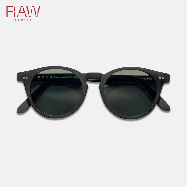 Unisex solglasögon | RAW Goldlover | Opolerad acetat för wholesale av FORA