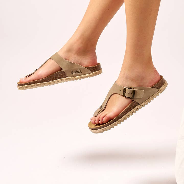 Sandale tong marron - Art.MD2152 pour la vente par Mandél