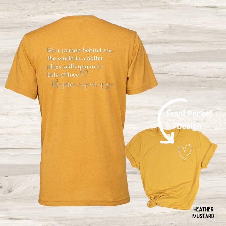 Backroad District Apparel - Wholesale Screen Printed T-Shirt - Unisex - Dear Person Behind Me... - Graphic Tee7