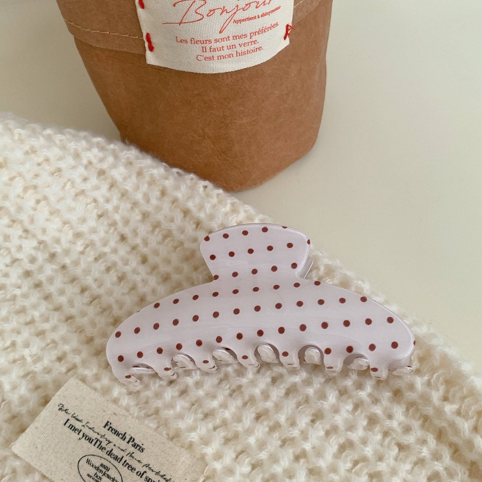 Dipped Shop - Vente Pince à cheveux – femme - Pince à cheveux à pois simples et blocs de couleur DP25F5737