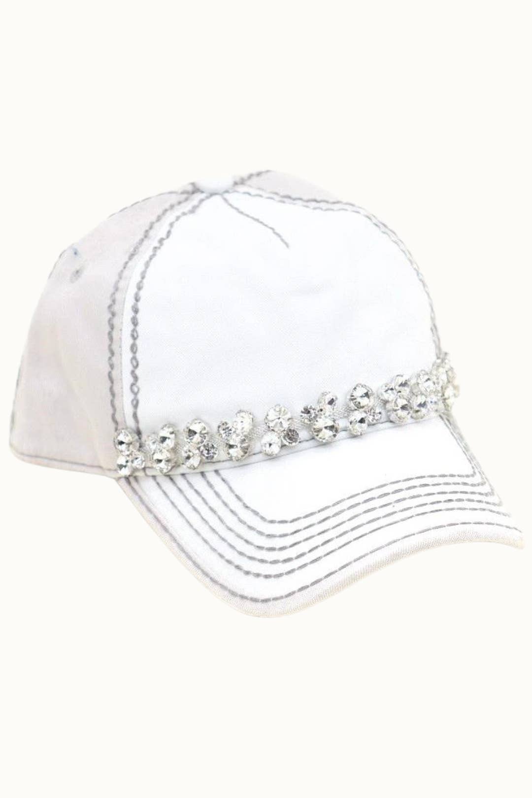 Olive & Pique – wholesale Baseball cap – Women's – Bejeweled Bling Glitz Two-Toned Cap, Adjustable5
