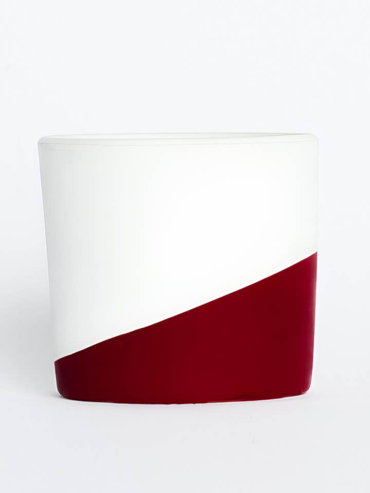 Bordeaux met Wit Bloempot 9cm voor wholesale door Miniplanta