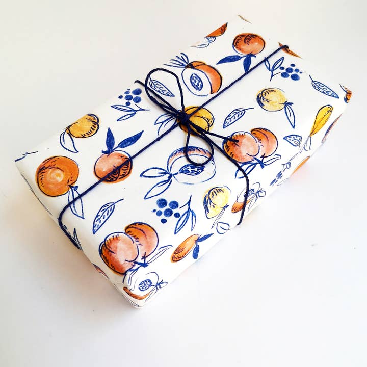 Mini Wrapping Paper - Peach for wholesale by Papetri paperworks