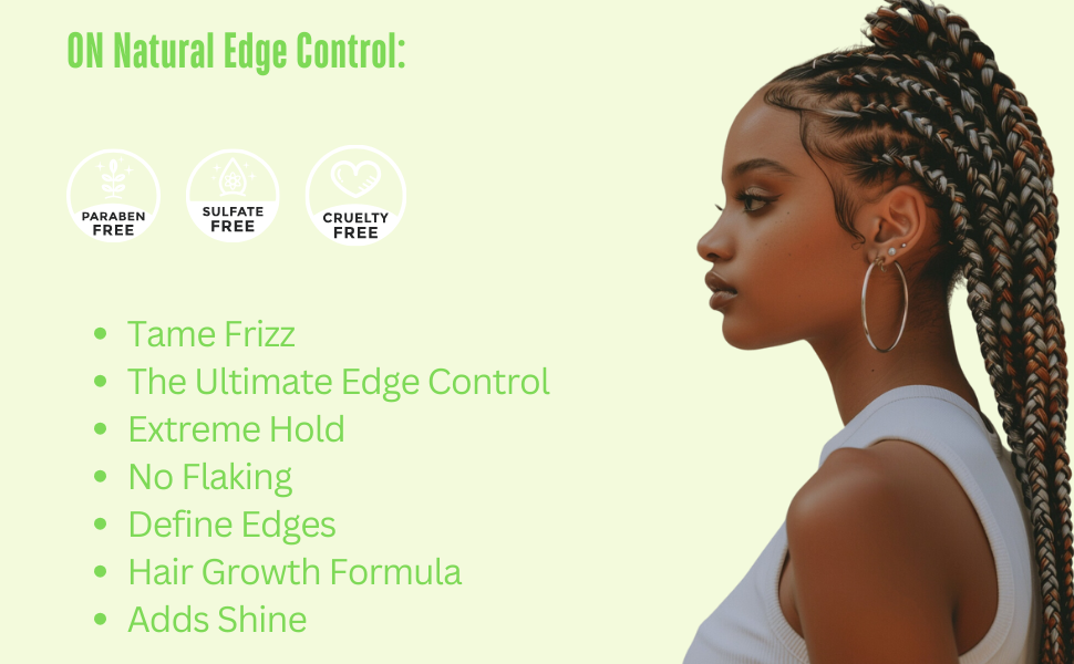 ON Natural USA - Wholesale Hair Styling Gel/Mousse - ON NATURAL - Edge Control  Extreme Hold [Peppermint & Tea]7