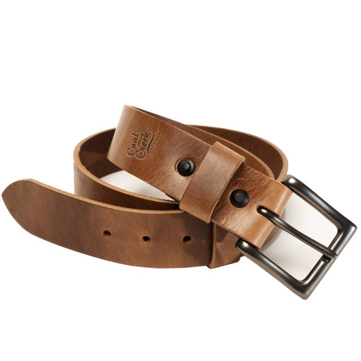 Chelan Belt 1.5 Inch - Crust for wholesale by Coal Creek Leather