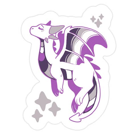 Ace Pride Dragon Sticker for wholesale by LookHUMAN
