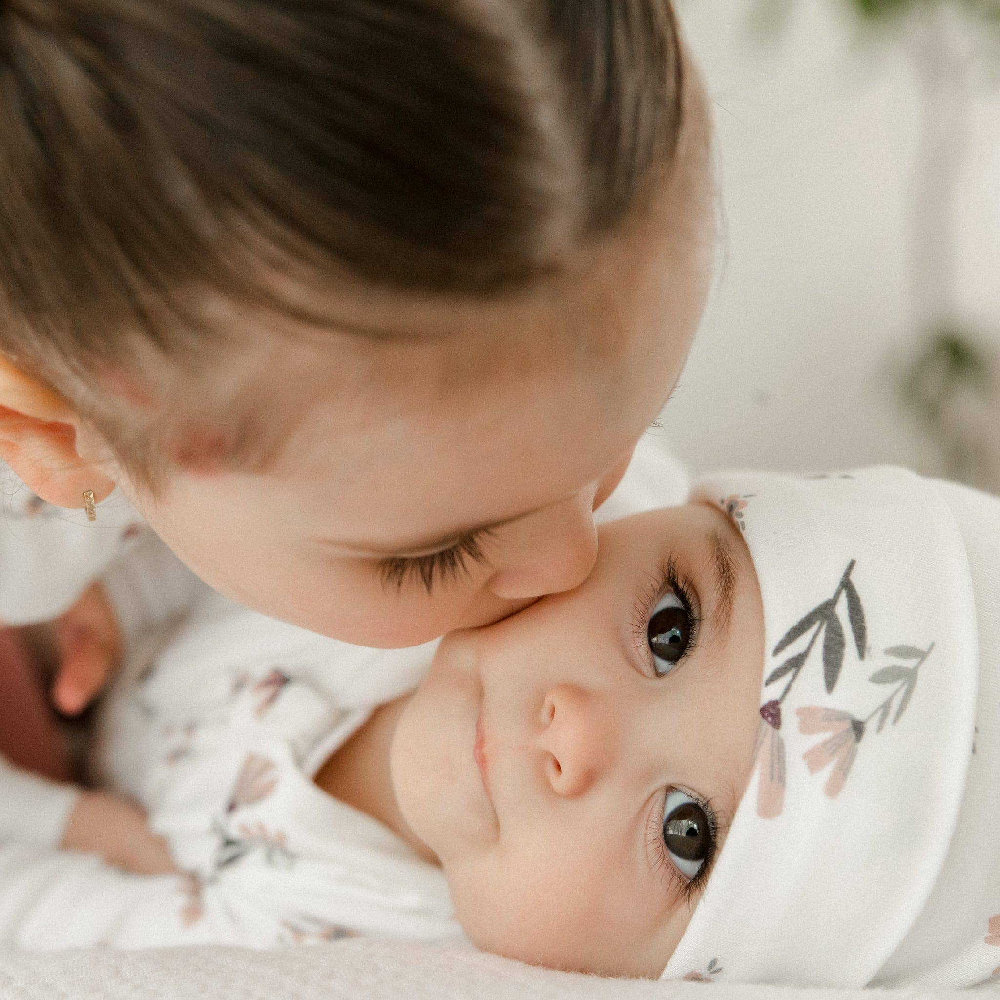 Perlimpinpin - Vente Grenouillère – bébé - Pyjama en bambou pour bébé - Fleurs aquarelle2