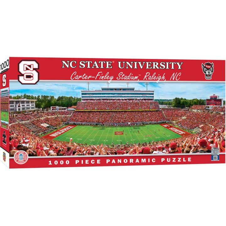 Masterpieces Puzzles - Wholesale Puzzle - Adult - NC State Wolfpack - 1000 Piece Panoramic Jigsaw Puzzle