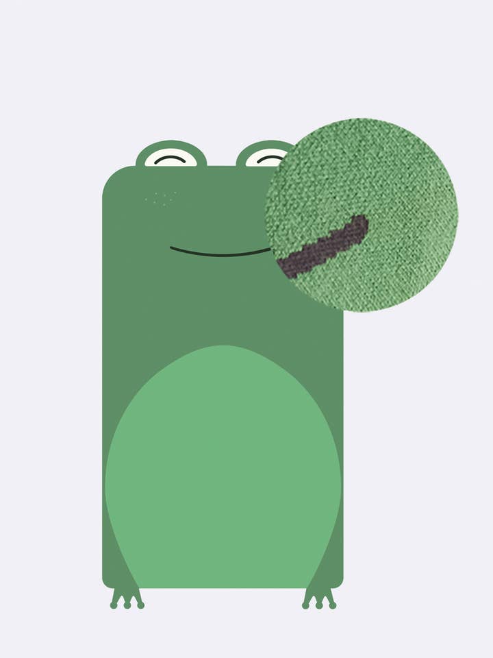 Couverture tricotée pour bébé - Grenouille pour la vente par chic.mic