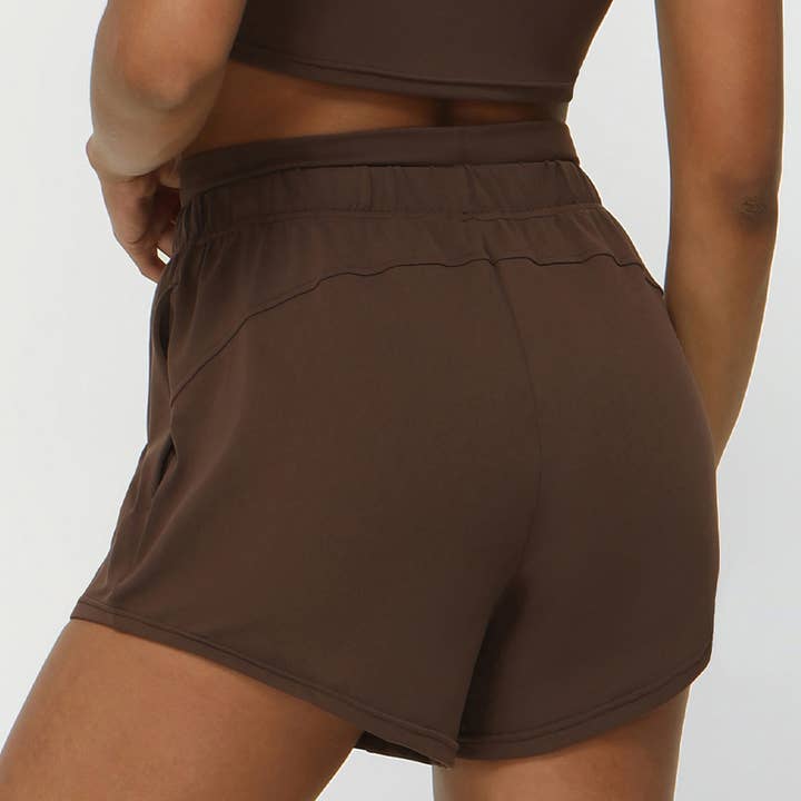 Sodalemon - Wholesale Athletic Shorts - Women's - Sport Fitness Drawstring Side Pocket Athletic Shorts11