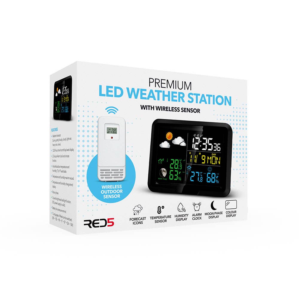 The Source Wholesale LTD – wholesale Gag gift/novelty gift – Premium LED Weather Station2