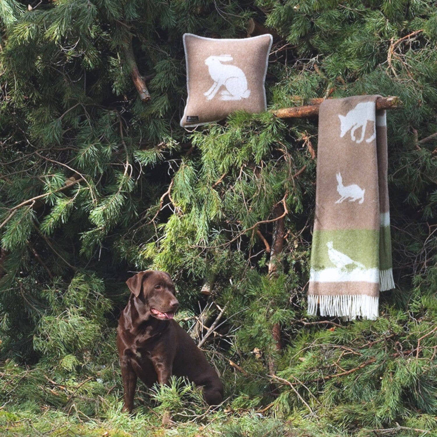 JJ Textile - Wholesale Decoratiedeken - Country wollen plaid2