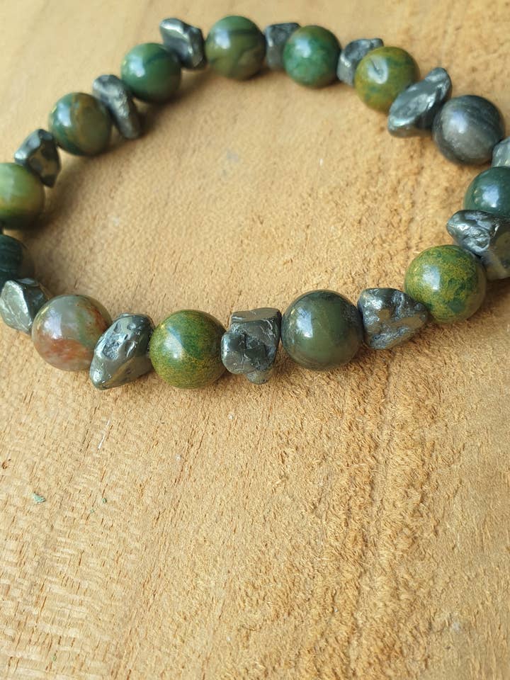 Pyrit Jade Herren Armband für den Großhandel von Lapiseum