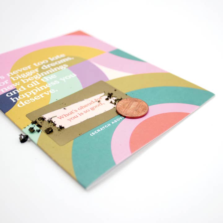 Inklings Paperie - Wholesale Encouragement Card - Scratch-off Card - Never Too Late - Encouragement4