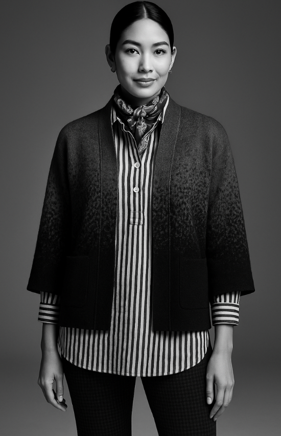 J'envie - Wholesale Coat - Women's - The Salzburg Ombre Coat3