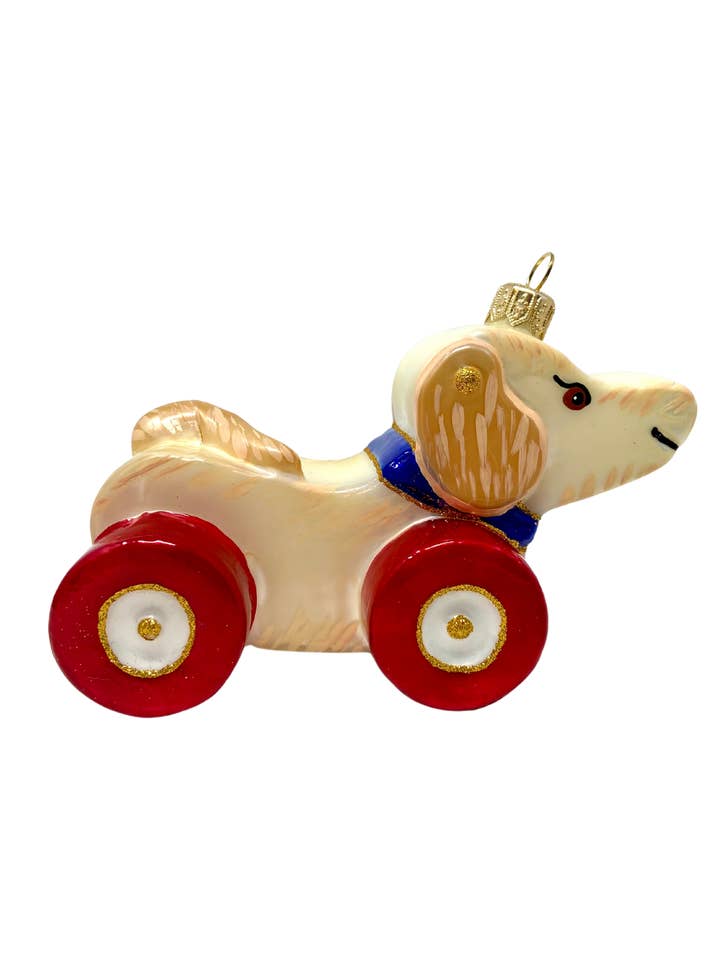 Kerstversiering van Pools mondgeblazen glas in de vorm van een Labrador honden-speelgoed voor wholesale door Kenzies of London