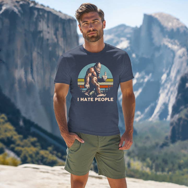 Big Foot, Sasquatch, I Hate People, Unisex, Shirt, T-shirt for wholesale by 316 Legacy LLC