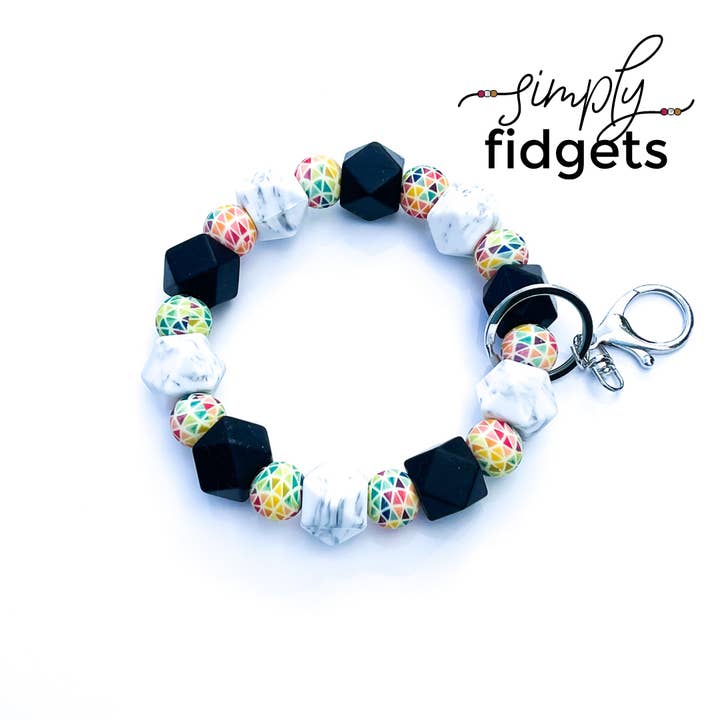 Geometric PRIDE Wristlet for wholesale by Shop Simply Fidgets