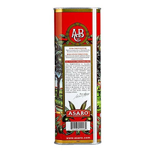 Made in eatalia - Wholesale Olive Oil - Partanna Robust Extra Virgin Olive Oil - Premium Castelvetrano Oil - Harvested in Sicily - Pure Authentic Italian - Monovarietal - Rich in Flavor - First Cold Pressed - 101oz (3 liter) Tin2