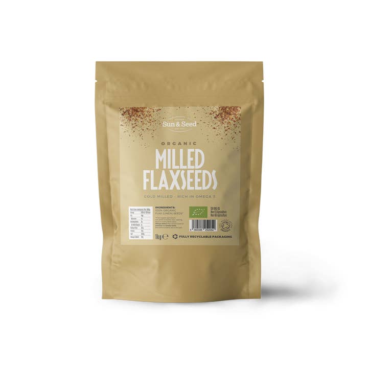 Sun & Seed – wholesale Frön – Ekologiska råmalda linfrön 1kg