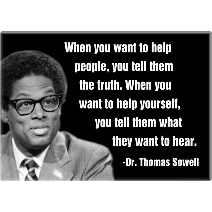 Square Deal Recordings & Supplies - Wholesale Magnet - Magnet - Sowell, Thomas (Dr.) - "When You Want To Help..."