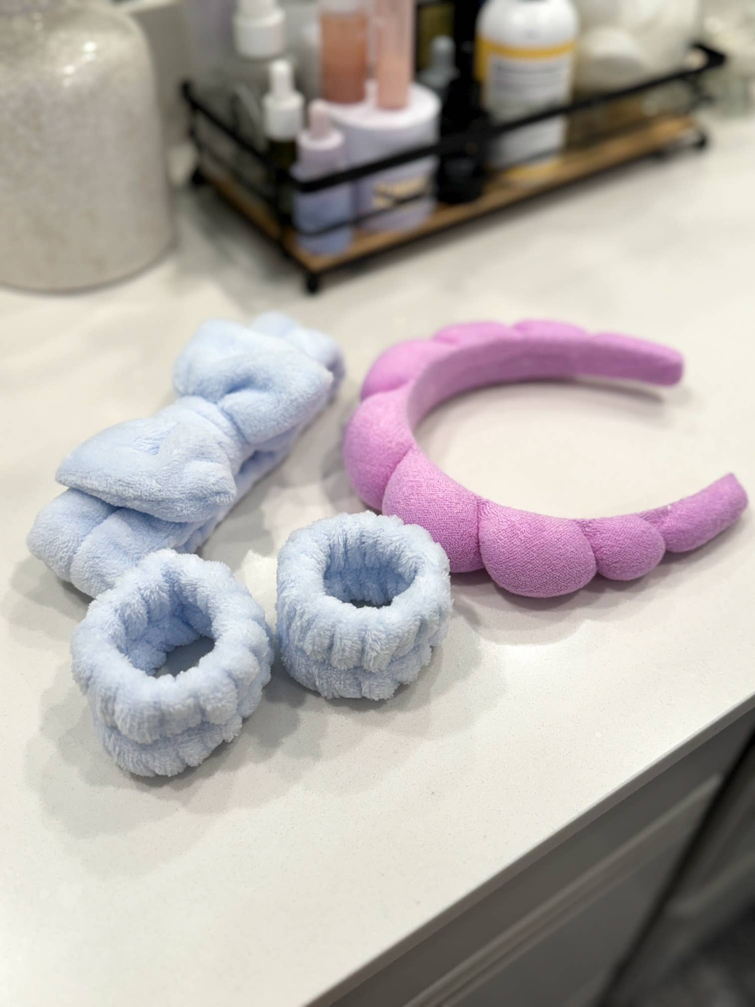 Ivy & Ash - Wholesale Spa Headband - Spa Headband | Trendy Terrycloth Bubble Makeup Headband9