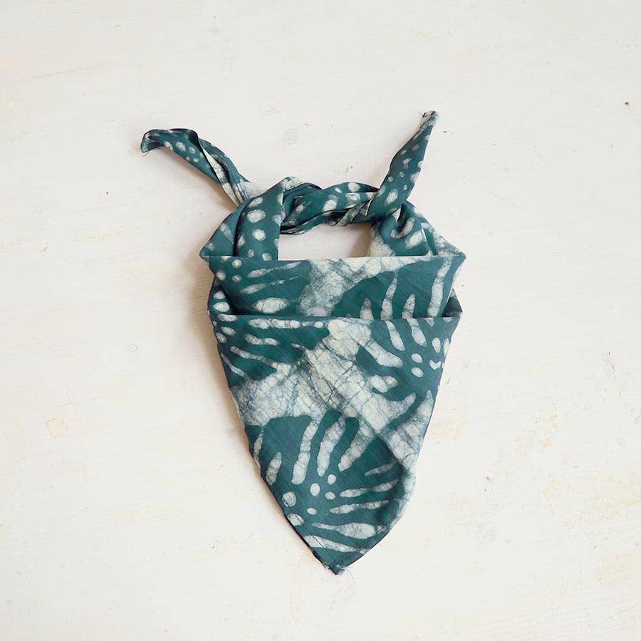 Ichcha - Venta al por mayor Bandana - Mujer - Bufanda cuadrada con cabeza de bandana para mujer en algodón con estampado de bloques - Patta1