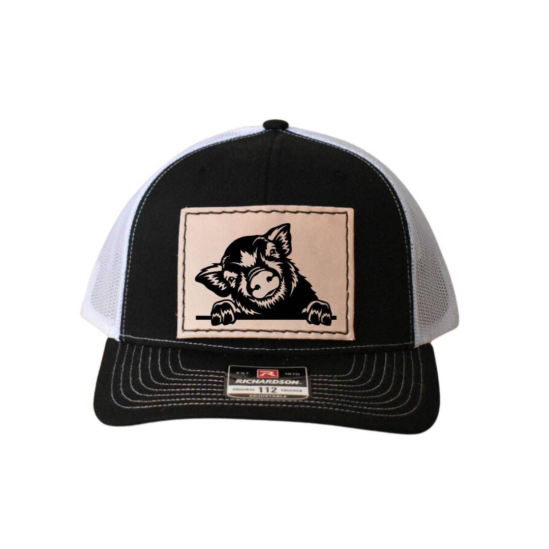 Prairie Buffalo - Wholesale Trucker Hat - Unisex - Trucker Hat - Piglet Leather Hat Patch9