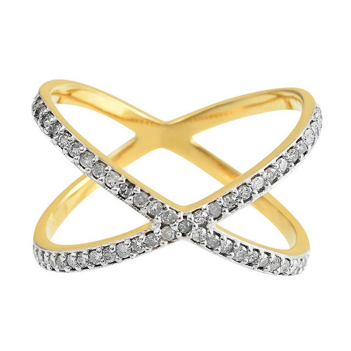 Eos Crossover Ring for wholesale by Pureshore Jewellery