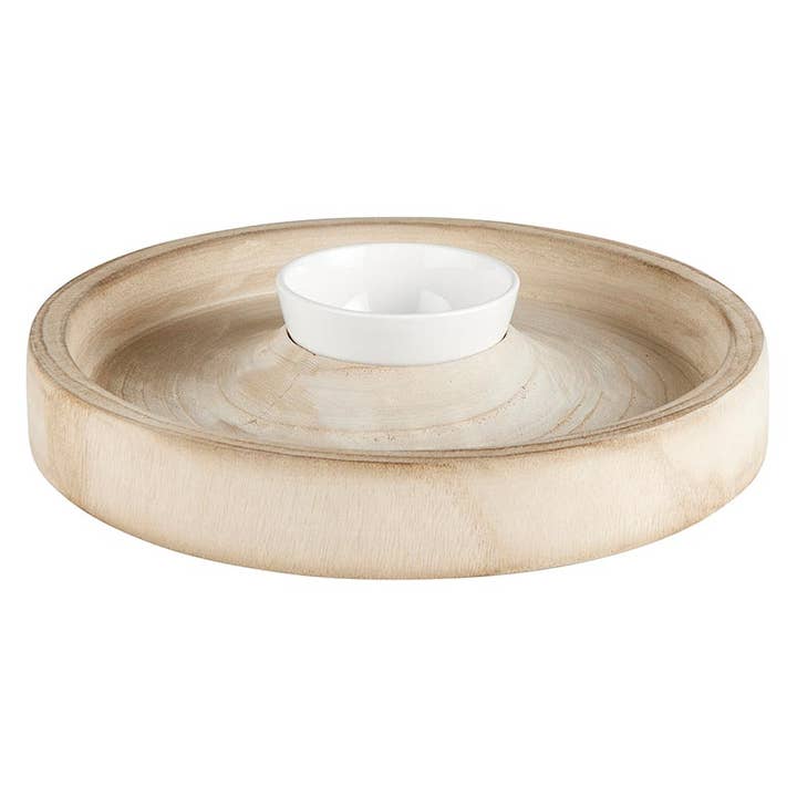 Santa Barbara Design Studio by Creative Brands - Wholesale Serving Tray - Chip Holder with Dip Bowl - Heart