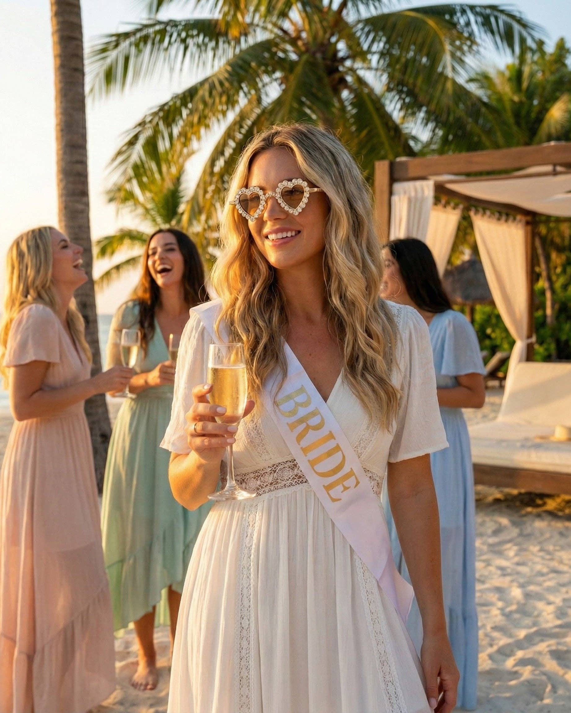 Peach Gold Juliet Sunglasses for wholesale on Faire4