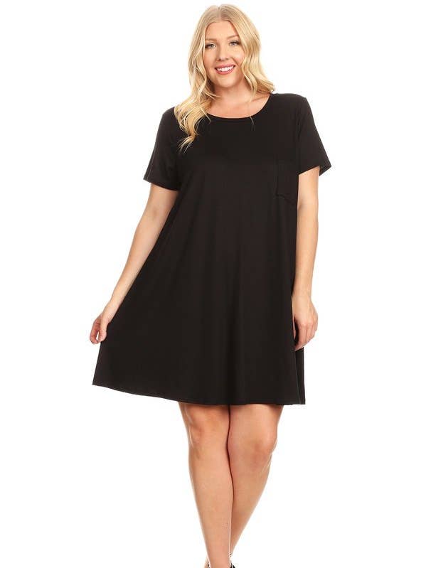 Vestido oscilante delantero con bolsillo suave para venta al por mayor de VIBE Apparel Co