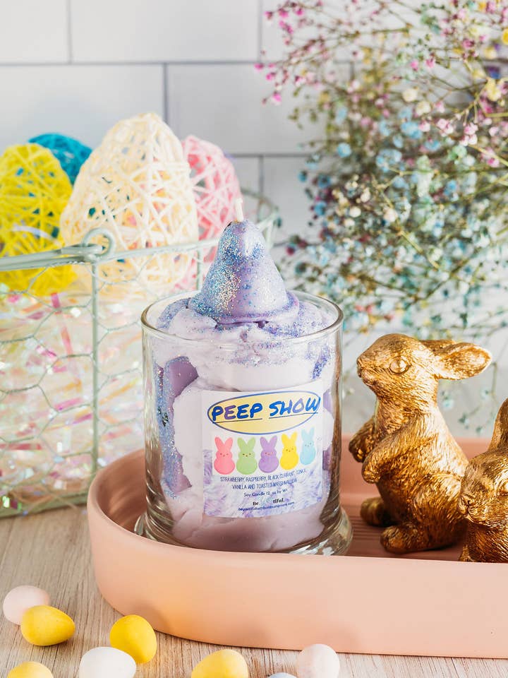 Candela da dessert Purple Peep per la vendita all'ingrosso da parte di BeYOUtiful Bath* Body * Burn