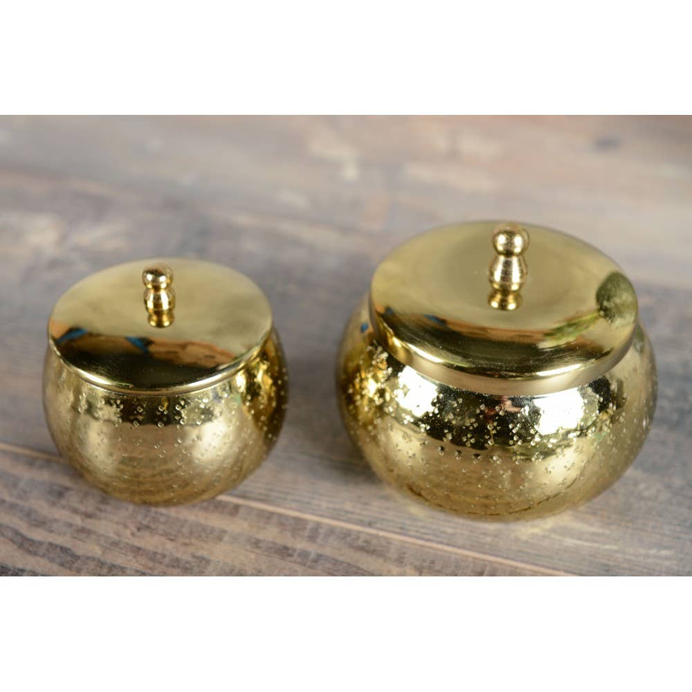 AULICA – Engroshandel Glaslys – Stor rund gylden lys1