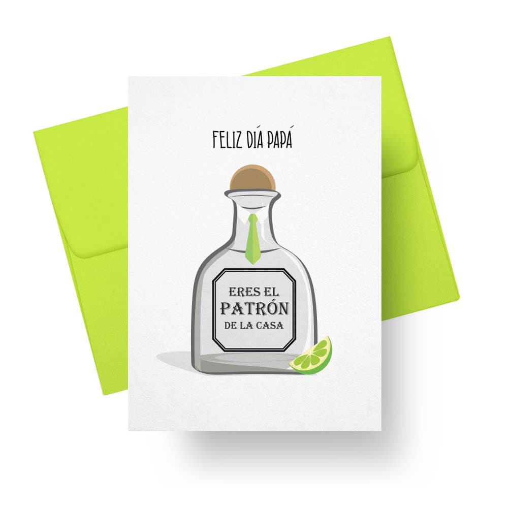 Paper Tacos® - Wholesale Father's Day Card - Eres El Patrón de la Casa Boss Dad Card