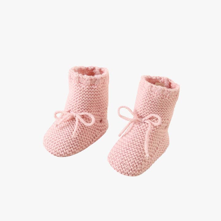 Dadati - Vente Chaussures de berceau – bébé - Chaussons bébés tricotés style bottines avec nœud